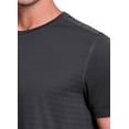 thumbnail image 2 of RBX Active Men's Quick Dry Shadow Stripe Crewneck Performance Workout Tee, 2 of 4
