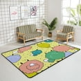 thumbnail image 4 of Coolnut 5'3" x 4' (63 x 48 in) Area Rug, Cute Funny Sheep on Yellow Nursery Rug Floor Mat Kids Playing Mat for Living Room Bedroom, 4 of 6