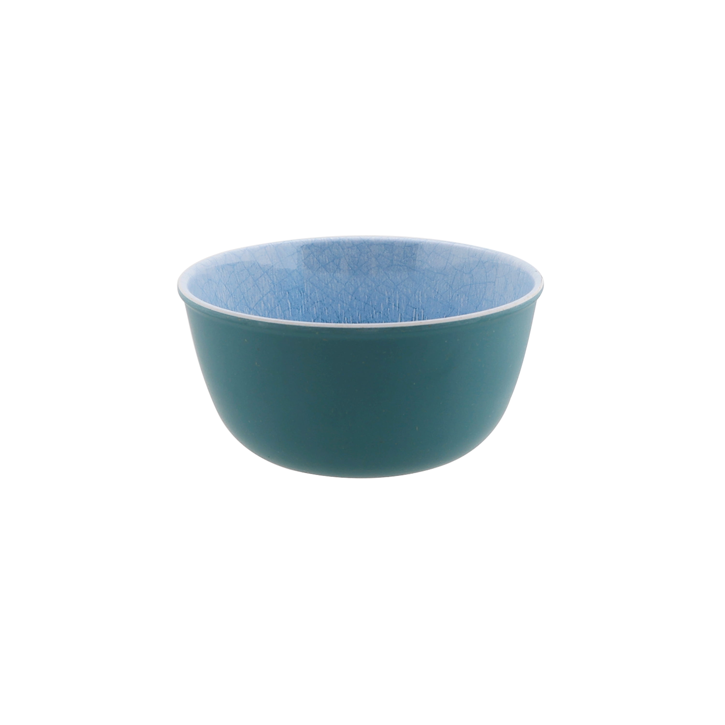 Better Homes and Gardens 2-Piece Bamboo Melamine Blue Reactive Dip Bowl Set