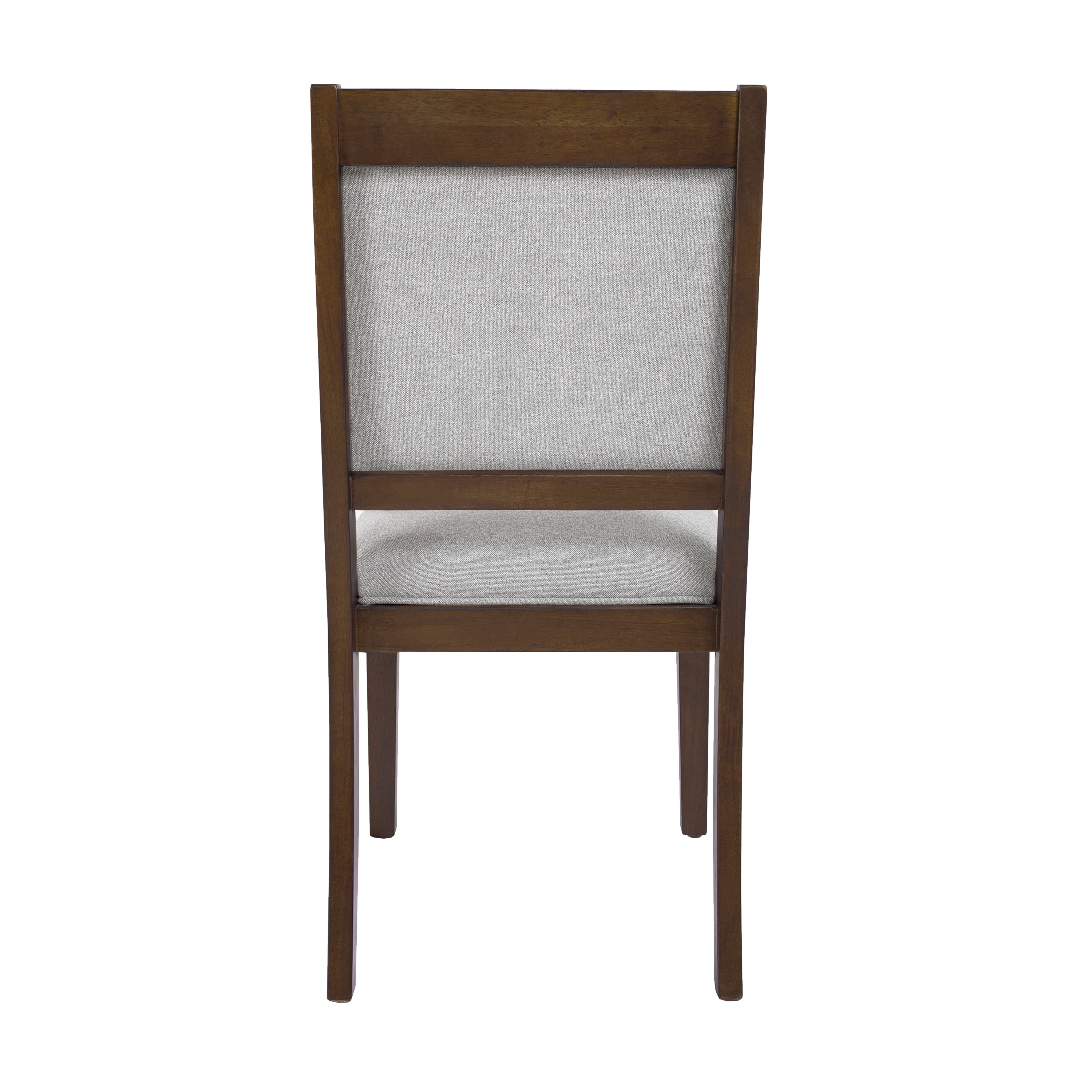 HomePop Open Back Upholstered Dining Chair, Set of 2, Gray