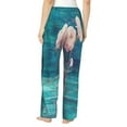 thumbnail image 3 of Naloa Flowers in Glass Vase Print Women’s Ultra-Soft Comfy Pajama Lounge Pants with Pockets & Drawstring, 3 of 8