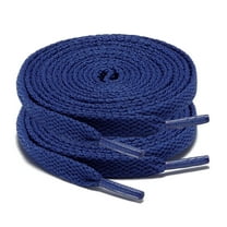 2Pair 24 27 36 45 63 72 Inch Flat Shoelaces Replacement for Sneakers Boots Blue