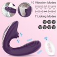 thumbnail image 2 of 1pc Rechargeable Wireless Tongue Licking Vibrator for Women - Strong Shock, Waterproof, and Erotic Massage Vibrator for Couples and Adults, 2 of 4