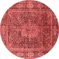 thumbnail image 1 of Ahgly Company Indoor Round Medallion Red Traditional Area Rugs, 8' Round, 1 of 4