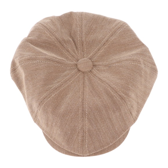Sombrero De Vendedor De Periódicos Para Hombre, Color Caqui, Forro Grueso, Sombrero Octogonal De Vendedor De Periódicos, Algodón Suave, Transpirable Para Fiesta