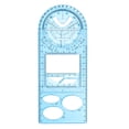 thumbnail image 1 of CAROOTU Multifunctional Geometric Ruler Geometric Drawing Template Measuring Tool For School Office Supplies, 1 of 7