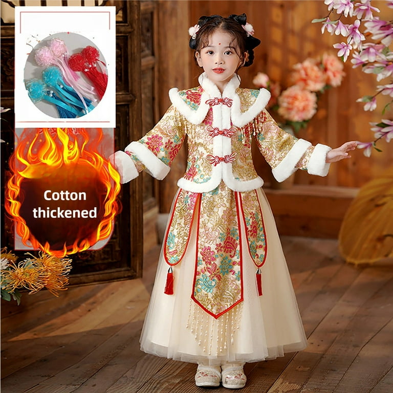sachin and babi light blue dress Chinese style autumn winter embroidery dress Han Fu UNISEX 