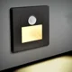 thumbnail image 2 of Lámpara de pared empotrada con sensor de movimiento infrarrojo que detecta el cuerpo humano, lámpara de pie para pasillo, escalera, luz de noche LED para mesita de noche, 2 of 5