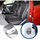 thumbnail image 2 of Juego de 4 tapas protectoras para cerraduras de puertas de coche - Resistentes a la corrosión - Acero inoxidable plateado, 2 of 5