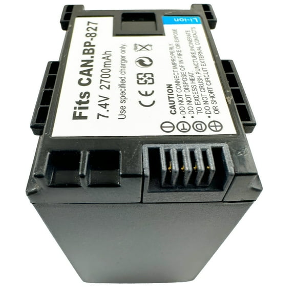High Capacity Battery for Canon BP-827 Vixia HF200 Legria HF20 HF S10 HF M30 HF M31 HFS10 HF M300