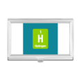 thumbnail image 1 of H Hydrogen Checal Element Science Business Card Holder Case Pocket Box Wallet, 1 of 3