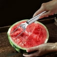 thumbnail image 3 of Gnmfd Multi-Functional Watermelon Cutting Tool, Fruit Slicer and Pulp Cutter for Kitchen Prep, Parties, Picnics, Smooth Cutting for Melons, Pineapples, Apples, Efficient Fruit Gadget, 3 of 6