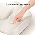 thumbnail image 3 of Sunveno Memory Foam Seat Cushion - Tailbone & Posture Support for Office Chair, Driving, and Maternity - Pink, 3 of 7