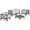 Gray, variant on Noble House Brava Outdoor 4 Seater Loveseat Chat Set Gray & White