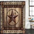thumbnail image 3 of Western Farmhouse Waterproof Fabric Shower Curtain,Primitive Rustic Country Retro Texas Star Waterproof Fabric Shower Curtain for Bathroom Bathtubs Shower Curtains with 12 Hooks Small 36x78in, 3 of 8