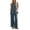 Navy, variant on akafmk Womens 2 Piece Linen Sets Fashions Spaghetti Straps Cami Top with Back Tied and Wide Leg Pants Set Casual Beach Travel Outfits