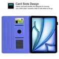 thumbnail image 2 of GSFY Case for 2024 iPad Air 11 Inch 6th Gen (M2), Smart PU Leather Wallet Stand Protective Cover Auto Sleep Wake for iPad Air 11 6th/ iPad Air 10.9 4th &5th/ iPad Pro 11 (2018-2022), Purple, 2 of 7