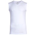 thumbnail image 3 of RAGMAN Chalecos de los Hombres, 4-Pack - Camisa, Algodón, Cuello en V, color sólido Blanco M (Medium), 3 of 3