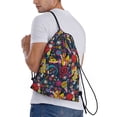 thumbnail image 4 of Yiaed Rock Music Print Drawstring Bags Drawstring Backpack Bulk String Back Pack Gym Sport Bag-Small, 4 of 5
