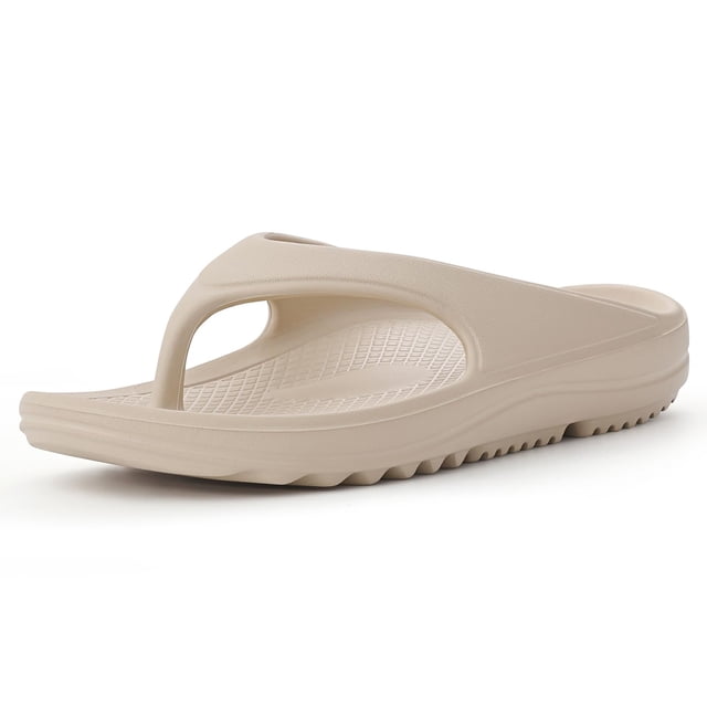 Sandalias ortopédicas con soporte ortopédico para mujer, color caqui claro