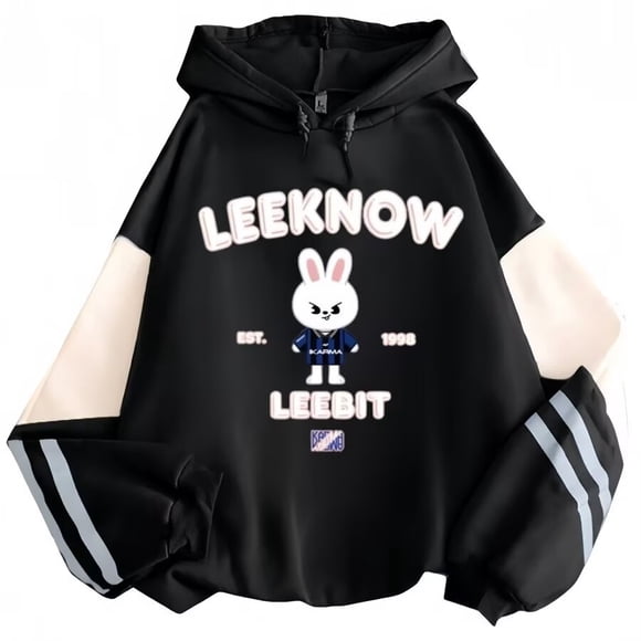 Sudadera con estampado de moda para niños callejeros Lee Know Leebit - SANMU