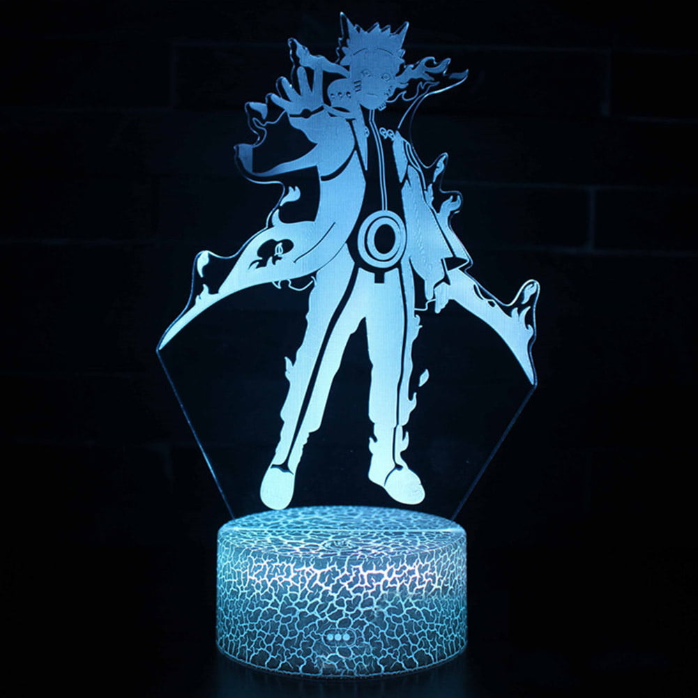 Naruto Anime 3D Night Light Creative Electric Illusion 3D Lamp LED 7 Color Chang 