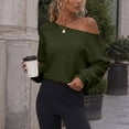 thumbnail image 5 of Msgweeeg Off-Shoulder Pullover Sweatshirt, Lightweight, Women's S-XXXL, 5 of 8