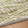 thumbnail image 5 of Addison Rugs Dream Shag Premium Machine Washable Transitional Tribal, Boho Olive Rectangle Rug, 5' x 7'6", 5 of 8