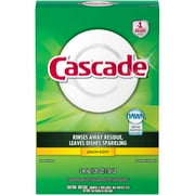 Cascade Lemon Scent Powder Dishwasher Detergent, 120 oz