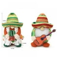 thumbnail image 2 of 2Pcs Cinco De Mayo Gnomes Plush Decorations Fiesta Sombrero Guitar Maracas Taco Tuesday Tomte Nisse Summer Mexican Decor Home Kitchen Pinata Tiered Tray Table Ornament Dia De Los Muertos Day, 2 of 8