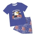 thumbnail image 5 of Staki 4th of July Outfits Baby Girl Clothes Toddler Girl Summer Outfits Shirts Tops Shorts Set Little Girls Clothes 2-9Y 10-12Y(Blue,7-8 Years), 5 of 7