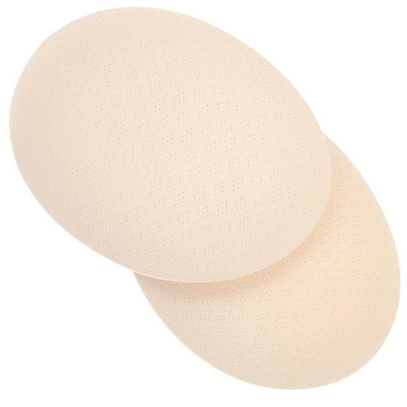 TEHAUX 1Pair Breathable Cotton Bra Pads Beige for Sports Bras Yoga and Bikini Tops