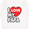 thumbnail image 3 of Inktastic I Love My Papa Toddler Sweatshirt, 3 of 4