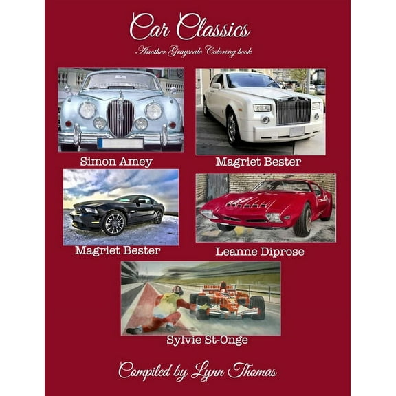 Motorhead Classics: Car Classics: Another Grayscale Coloring Book (Paperback)