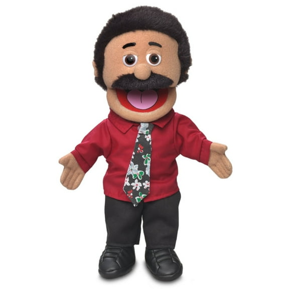 14" Carlos, Hispanic Dad Businessman, Hand Puppet