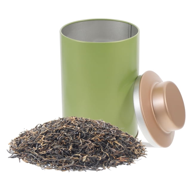 Botes de té, tarro de dulces, bote de dulces, contenedor de almacenamiento de Metal, lata de Metal con tapa, contenedor de té hermético, lata de té