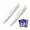 White, variant on 2PCS Automatic Diamond Painting Bead Dispenser, No Wax Needed Art Pen, For 2.8mm Round Drills, DIY Crafts Accessories Kit (Orange)