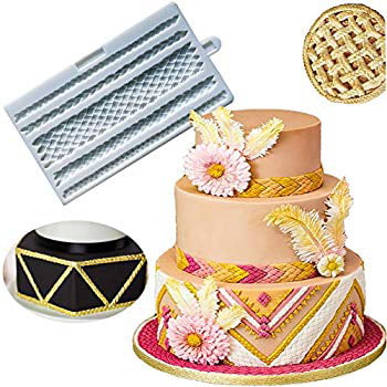 Fondant Cake Mold 3D Knit Rope Chocolate Icing Mould Sugarcraft Silicone Border