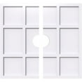 thumbnail image 4 of 36"OD x 3"ID x 12 1/2"C x 1"P Rubik Architectural Grade PVC Contemporary Ceiling Medallion, Two Piece, 4 of 7