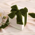 thumbnail image 3 of Cinta de terciopelo Ribbon Keypan, color verde oliva, 1,5 cm x 4 m, 2 rollos, 3 of 7