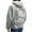 Light Gray, variant on Women's Hooded Sweatshirt with Unique Backpack Design, Casual Pullover Cardigan Sweater for Women/Men, Lightweight Travel Hoodie with Zipper, Ideal for Daily Wear and Outdoor Activities