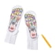 thumbnail image 3 of Calcetines de reflexología para masaje de pies con reflejos para uso diario en salones de belleza. 30cmx8cm, 3 of 9