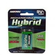 Rayovac Hybrid Rechargeable NiMH 9V Batteries Battery