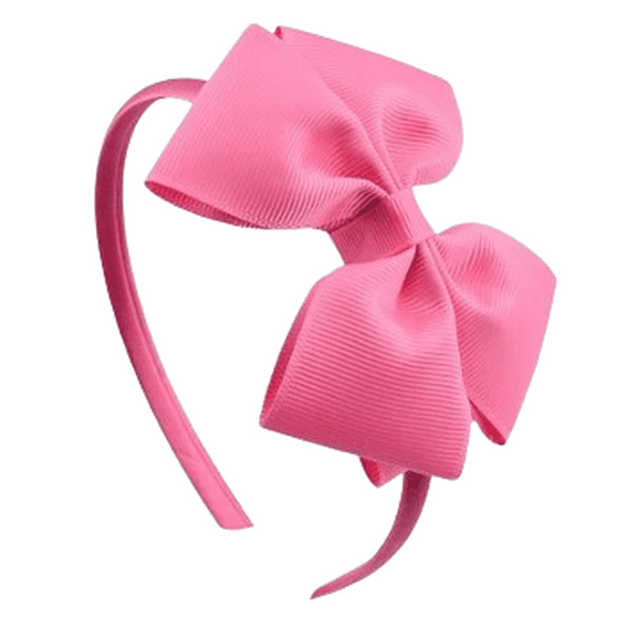 Girls' Ribbon Bow Headbands - Hot Pink
