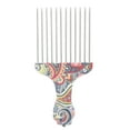 thumbnail image 2 of Professional Afro Stainless Steel Detangle Hair Pick Comb for Curly Hair Styling - Improve Steel Needle Teeth, Ergonomic Design,  Material, Safe Use, Wide Range Of, 2 of 8