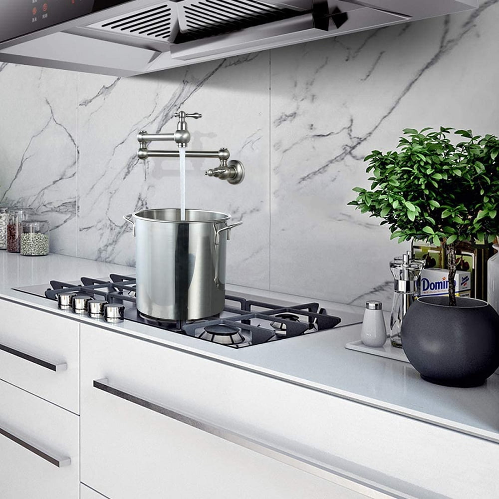 Folding faucet Pot Filler Faucet Wall Mounta