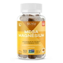 SUKU Vitamins, Mega Magnesium Gummies, Créme Brulée Flavour, 50 Count