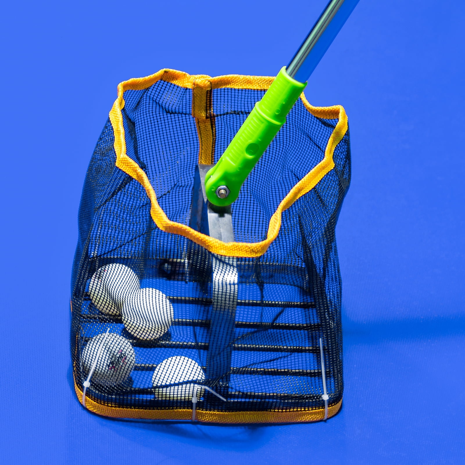 Uxcell Portable Stainless Steel Telescopic Ping Pong Table Tennis Ball Picker Collector, Yellow