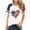 White Shirts, variant on Jsaierl Womens 4th of July Shirts Plus Size Patriotic USA Flag Graphic T shirts Tunic Raglan Short Sleeve Tees Beach Crewneck Blouses Tops