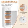 thumbnail image 3 of Resenkos Wooden Storage Free-Standing Floor Cabinet with Drawer and Shelf-White, Bathroom Cabinets for Entryway Storage, Home Office Furniture, 3 of 9